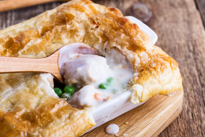 Easy Chicken Pot Pie Casserole - Crispy and Creamy!