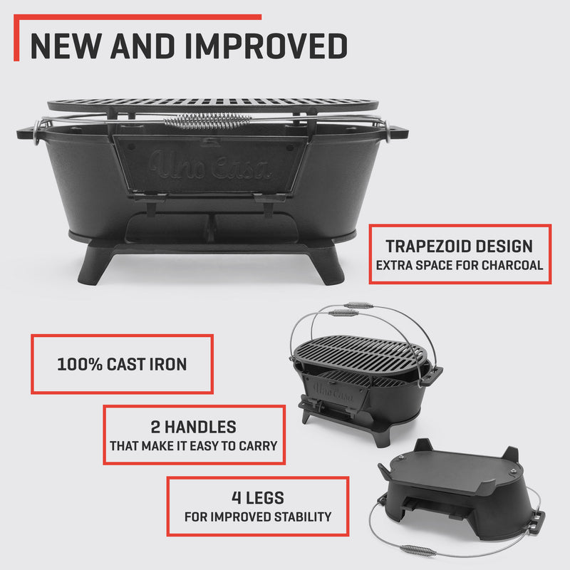 Cast Iron Hibachi Grill for Hibachi at Home - Uno Casa