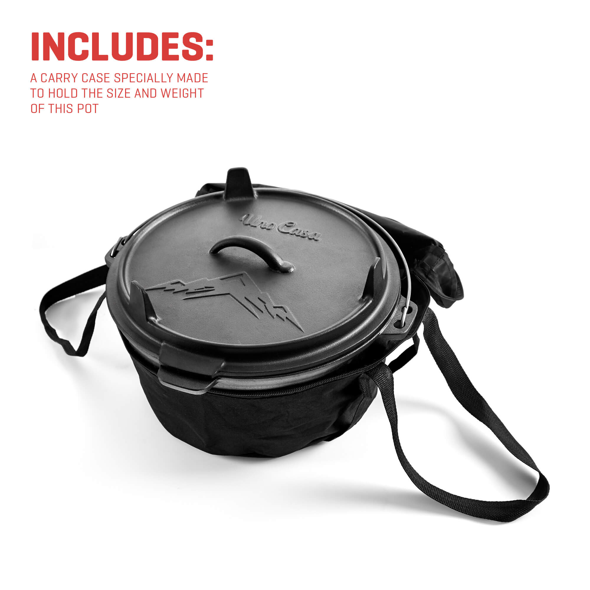 Cast iron Dutch Oven 8 QT Camping Survival Cookware – Annie's Collections