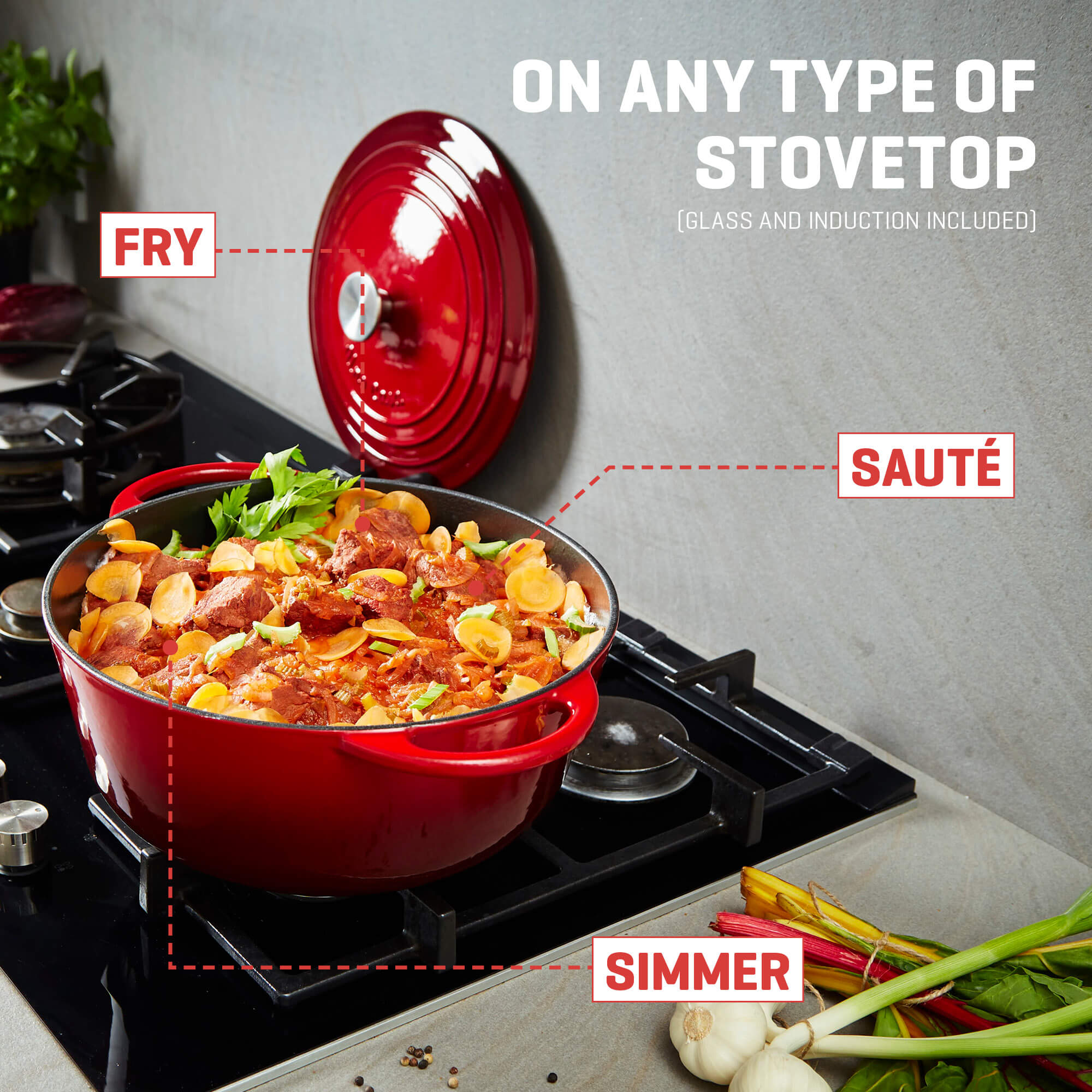 Enameled Cast Iron Dutch Oven for Every Kitchen - Uno Casa